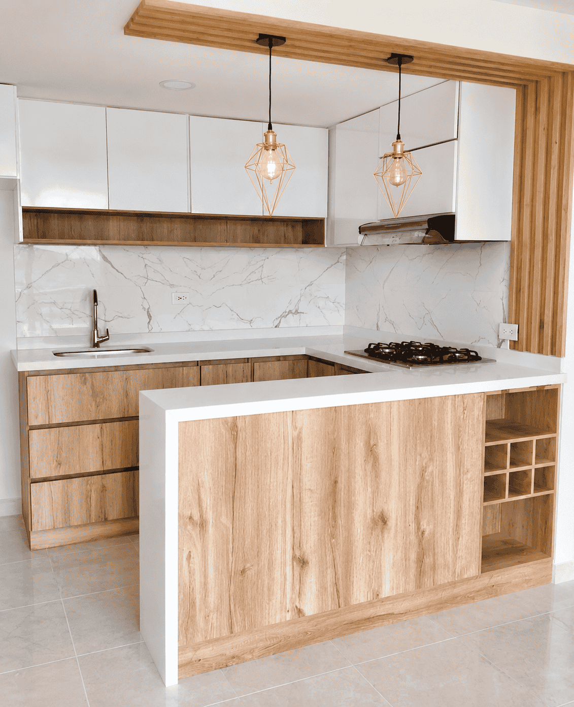 Cocina integral a medida para apartamento en Bogotá
